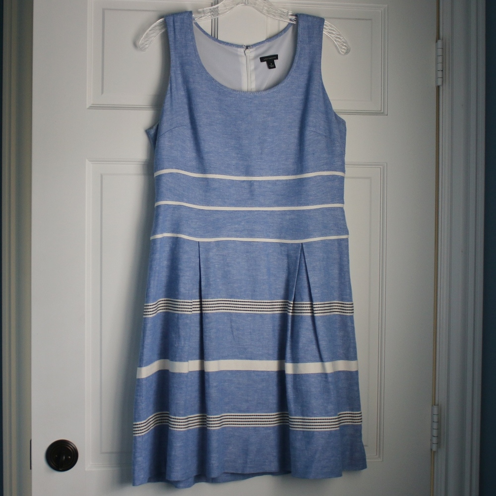 Blue A-Line Summer Dress
